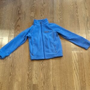 Girls Columbia Blue Fleece Jacket Great Condition